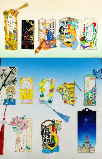 江西吉州区长塘镇中心小学举办创意书签设计大赛