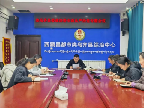 类乌齐县委政法委压紧压实管党治党责任 推动机关全面从严治党提质增效