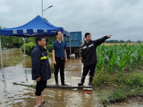 湖北钟祥市柴湖镇：党建引领筑堡垒  防汛一线显担当