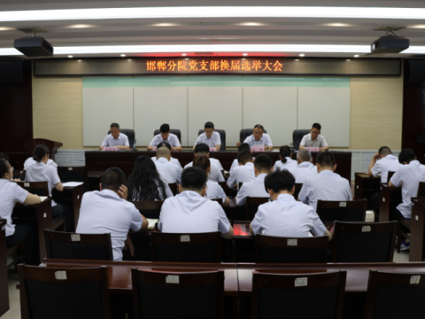 河北特检丨邯郸分院党支部开展换届选举工作
